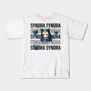 Star Guardian Syndra Black Text Kids T-Shirt